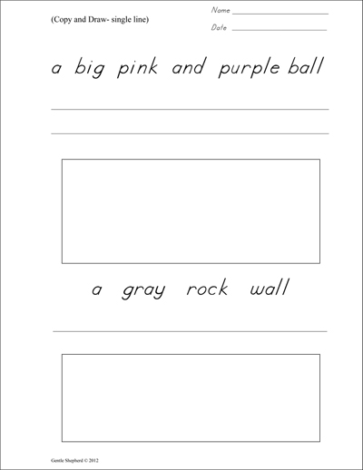Copy and Draw custom font single line example page