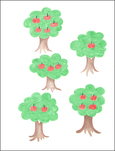 apple trees counting page