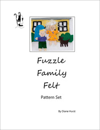 Fuzzle Family Felt pattern set