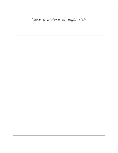eight fish blank example page